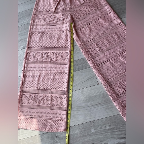 Kenneth Cole baby pink swim cover up pants size L - Picture 3 of 4